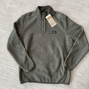 Eddie Bauer Men's Forest Green Pullover Sweater Small BRAND NEW